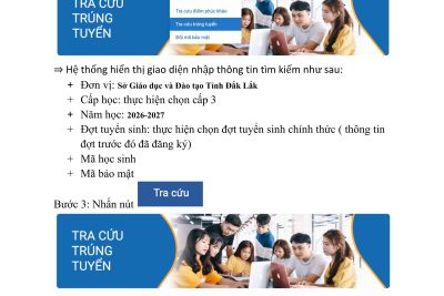 THÔNG BÁO XÁC NHẬN NHẬP HỌC TUYỂN SINH VÀO LỚP 10 NĂM HỌC 2026 – 2027